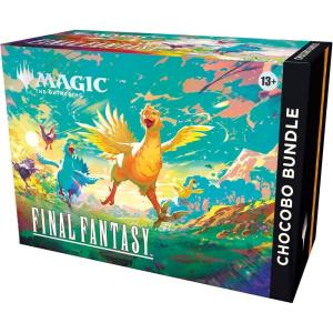 imageMagic The Gathering  Final Fantasy Chocobo Bundle 1 Chocobo Booster 10 Play Boosters 1 AltArt Promo Card 1 Scene Card 32 Basic Lands 1 Click Wheel and More