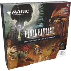 imageMagic The Gathering  Final Fantasy IX Scene Box  The Siege of Alexandria  6 Foil Borderless Scene Cards 6 Art Cards 3 Play Boosters  1 Display Easel