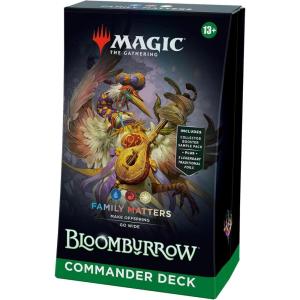 imageMagic The Gathering Bloomburrow Commander Deck  Squirreled Away 100Card Deck 2Card Collector Booster Sample Pack  AccessoriesBlueRedWhite