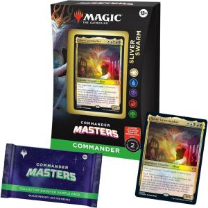 imageMagic The Gathering Commander Masters Commander Deck  Sliver Swarm 100Card Deck 2Card Collector Booster Sample Pack  Accessories