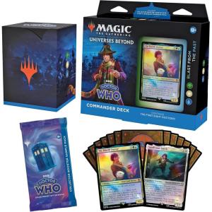 imageMagic The Gathering Doctor Who Commander Deck  Blast from The Past 100Card Deck 2Card Collector Booster Sample Pack  Accessories