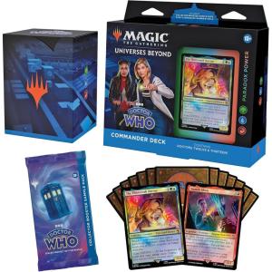 imageMagic The Gathering Doctor Who Commander Deck  Paradox Power 100Card Deck 2Card Collector Booster Sample Pack  Accessories