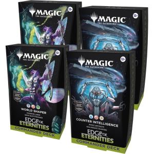 imageMagic The Gathering Edge of Eternities Commander Deck Bundle  2 of Each Deck 2 World Shaper  2 Counter Intelligence