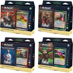 imageMagic The Gathering Fallout Commander Deck  Hail Caesar 100Card Deck 2Card Collector Booster Sample Pack  AccessoriesAll 4 Decks