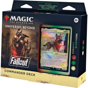 imageMagic The Gathering Fallout Commander Deck  Hail Caesar 100Card Deck 2Card Collector Booster Sample Pack  AccessoriesWhiteGreenRed