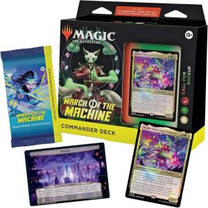 imageMagic The Gathering March of the Machine Commander Deck  Growing Threat 100Card Deck 10 Planechase cards Collector Booster Sample Pack  AccessoriesCommander Deck 3