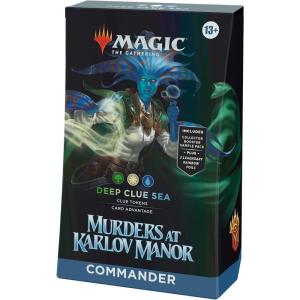 imageMagic The Gathering Murders at Karlov Manor Commander Deck  Blame Game 100Card Deck 2Card Collector Booster Sample Pack  AccessoriesGreenWhiteBlue