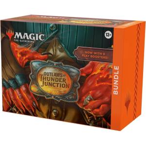 imageMagic The Gathering Outlaws of Thunder Junction Bundle  9 Play Boosters 30 Land Cards  Exclusive AccessoriesBundle