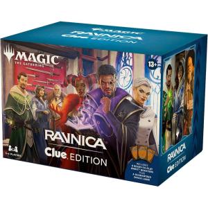 imageMagic The Gathering Ravnica Clue Edition  34 Player Murder Mystery Card Game Includes 8 ReadytoPlay Boosters 21 Evidence Cards 1 Foil Shock Land and Detective Game Accessories