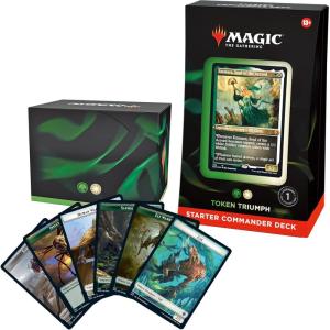 imageMagic The Gathering Starter Commander Deck  Token Triumph GreenWhite  ReadytoPlay Deck for Beginners and Fans  Ages 13  Collectible Card GamesToken Triumph