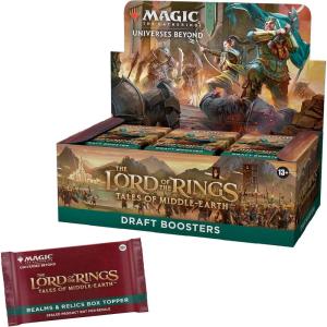 imageMagic The Gathering The Lord of The Rings Tales of MiddleEarth Draft Booster Box  36 Packs  1 Box Topper Card