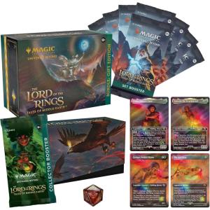 imageMagic The Gathering The Lord of The Rings Tales of MiddleEarth Gift Bundle  8 Set Boosters 1 Collector Booster  Accessories