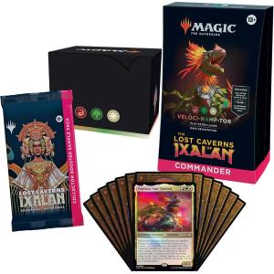 imageMagic The Gathering The Lost Caverns of Ixalan Commander Deck  Blood Rites 100Card Deck 2Card Collector Booster Sample Pack  AccessoriesCommander  Velociramptor