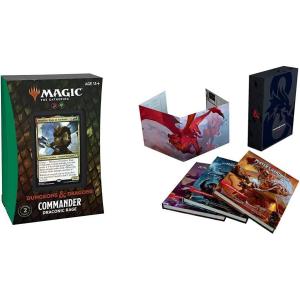 imageMagic The Gathering Adventures in the Forgotten Realms Commander Deck  Draconic Rage RedGreenDraconic Rage  Core Rulebook Gift Set