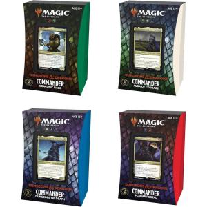 imageMagic The Gathering Adventures in the Forgotten Realms Commander Deck Bundle  Includes 1 Draconic Rage  1 Planar Portal  1 Dungeons of Death  1 Aura of Courage4 Commander Decks