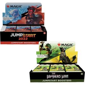 imageMagic The Gathering Bundle  Jumpstart 2022 Booster Box 24 Packs  Brothers War Jumpstart Booster Box 18 Packs