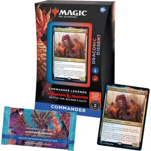imageMagic The Gathering Commander Legends Battle for Baldurs Gate Commander Deck  Draconic Dissent  Collector Booster Sample Pack