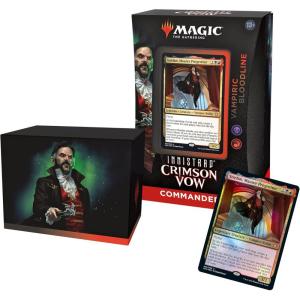 imageMagic The Gathering Innistrad Crimson Vow Commander Deck  Vampiric Bloodline BlackRedRetail Packaging