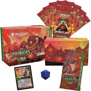 imageMagic The Gathering The Brothers War Gift Bundle  Foil Transformers Card 1 Collector Booster 8 Set Boosters and Accessories
