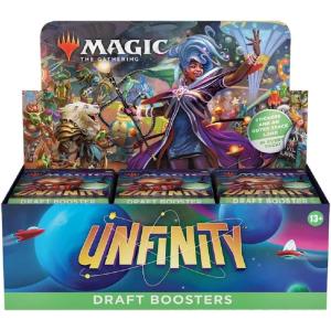 imageWizards of The Coast Magic The Gathering Unfinity Draft Booster Box  36 Packs  Box Topper 505 Magic Cards