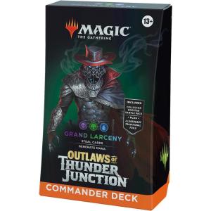 imageMagic The Gathering Outlaws of Thunder Junction Commander Deck  Quick Draw 100Card Deck 2Card Collector Booster Sample Pack  AccessoriesBlackGreenBlue