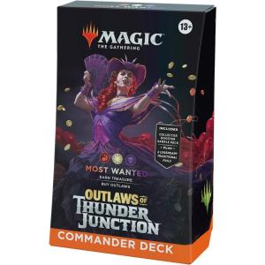 imageMagic The Gathering Outlaws of Thunder Junction Commander Deck  Quick Draw 100Card Deck 2Card Collector Booster Sample Pack  AccessoriesRedWhiteBlack