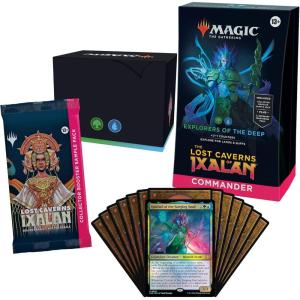 imageMagic The Gathering The Lost Caverns of Ixalan Commander Deck  Explorers of The Deep 100Card Deck 2Card Collector Booster Sample Pack  Accessories