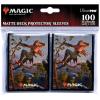 imageKaldheim 100ct Sleeves Featuring Tyvar Kell for Magic Protect Your Cards with ChromaFusion Technology and Always be Ready for Battle Against Friends Or Enemies in Style