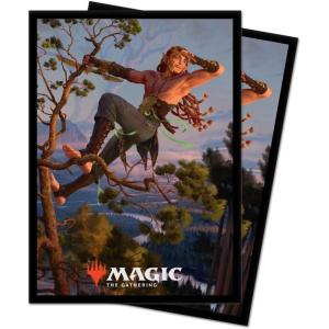 imageKaldheim 100ct Sleeves Featuring Tyvar Kell for Magic Protect Your Cards with ChromaFusion Technology and Always be Ready for Battle Against Friends Or Enemies in Style