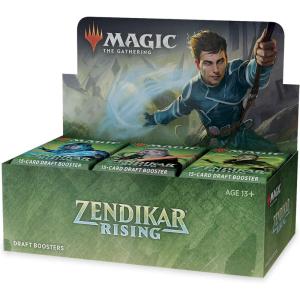 imageMagic The Gathering Zendikar Rising Draft Booster Box  36 Booster Packs 540 Cards  1 Box Topper  36 Full Art Lands  Factory Sealed