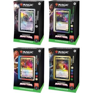 imageMagic The Gathering Commander Masters Commander Deck Bundle  Includes Set of 4 Decks 1 Eldrazi Unbound 1 Enduring Enchantments 1 Planeswalker Party and 1 Sliver Swarm