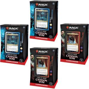 imageMagic The Gathering Bundle of 4 Innistrad Crimson Vow Commander Decks  2 Vampiric Bloodline  2 Spirit Squadron