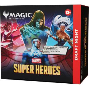 imageMagic The Gathering  Marvel Super Heroes  Draft Night 1 Collector Booster 12 Play Boosters 90 Lands