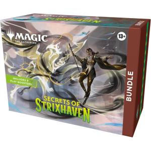 imageMagic The Gathering Secrets of Strixhaven  Bundle 9 Play Boosters 30 Lands 1 AltArt Card  Exclusive Accessories