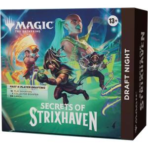 imageMagic The Gathering Secrets of Strixhaven  Draft Night 1 Collector Booster 12 Play Boosters 90 Lands 10 Token Cards
