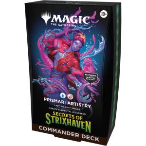 imageMagic The Gathering Secrets of Strixhaven Commander Deck  Prismari Artistry 100Card Deck Deck Box  Accessories