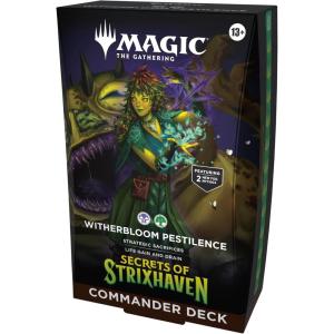 imageMagic The Gathering Secrets of Strixhaven Commander Deck  Witherbloom Pestilence 100Card Deck Deck Box  Accessories