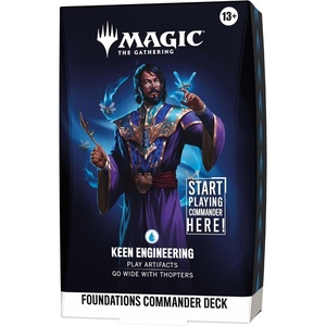 image:imageMagic The Gathering Foundations Commander Deck  Keen Engineering  100Card Deck  Accessories