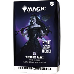 image:imageMagic The Gathering Foundations Commander Deck  Wretched Ranks  100Card Deck  Accessories