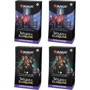 image:imageMagic The Gathering Wilds of Eldraine Commander Deck Bundle  Includes Both Decks FAE Dominion  Virtue and Valor